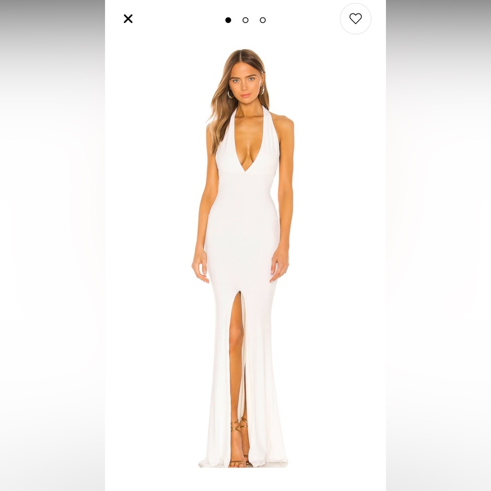 REVOLVE X NOOKIE illegal halter dress, white